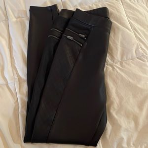 Express faux leather leggings